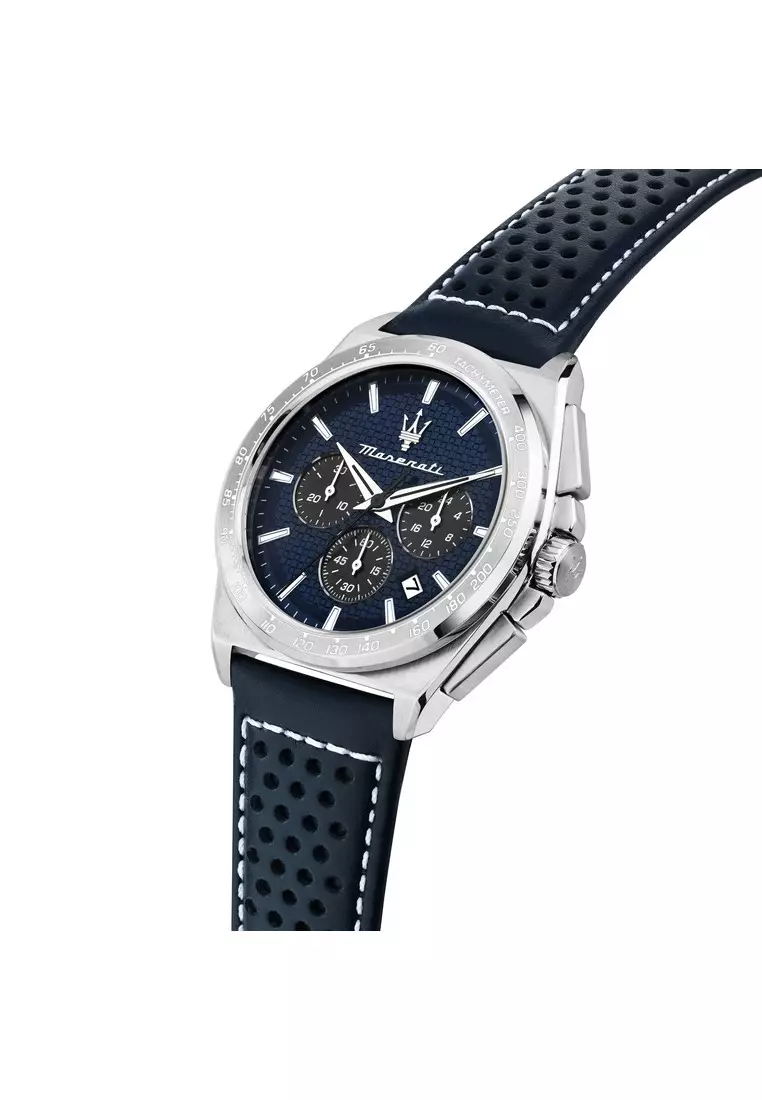 【2年保養】瑪莎拉蒂Velocita' 43mm 男士石英腕錶 R8871652001 Japan Movement