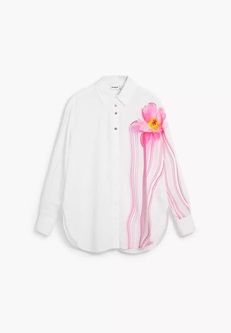 Gloss flower shirt