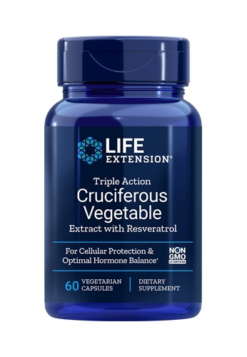Life Extension LIFE EXTENSION TRIPLE ACTION CRUCIFEROUS VEGETABLE EXTRACT WITH RESVERATROL, 60 VEGETARIAN CAPSULES 21C2FES31AB985GS_1