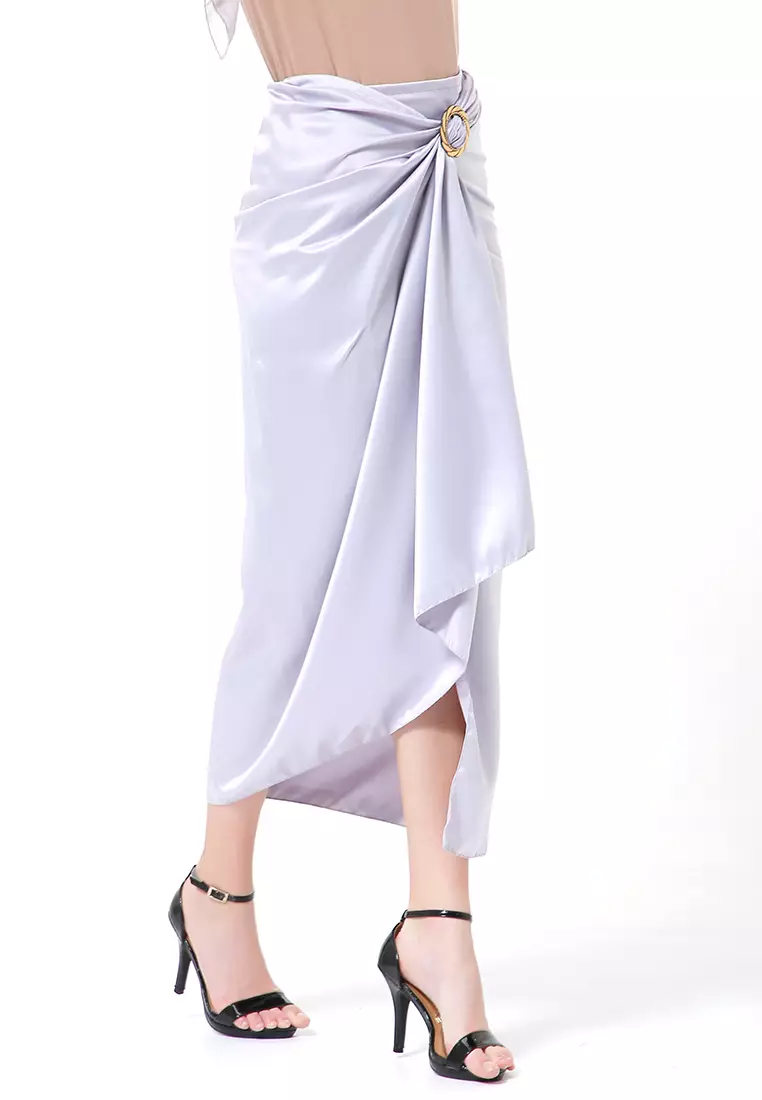 Cornelia Rok Lilit Polos Velvet Satin The Latest Today High Quality Premium - Silver