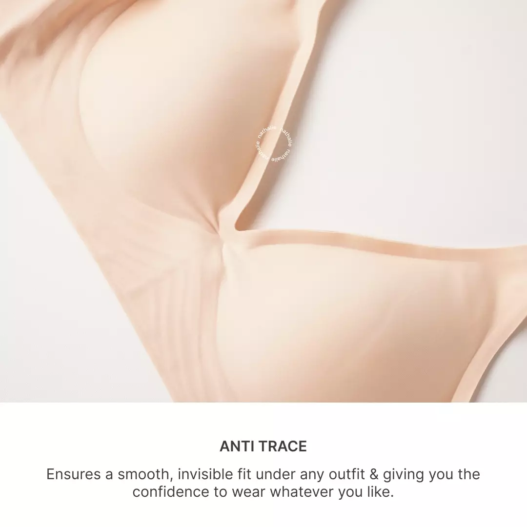 Nathalie V-Neck Seamless Bra NTB 3487 - Coklat Tua