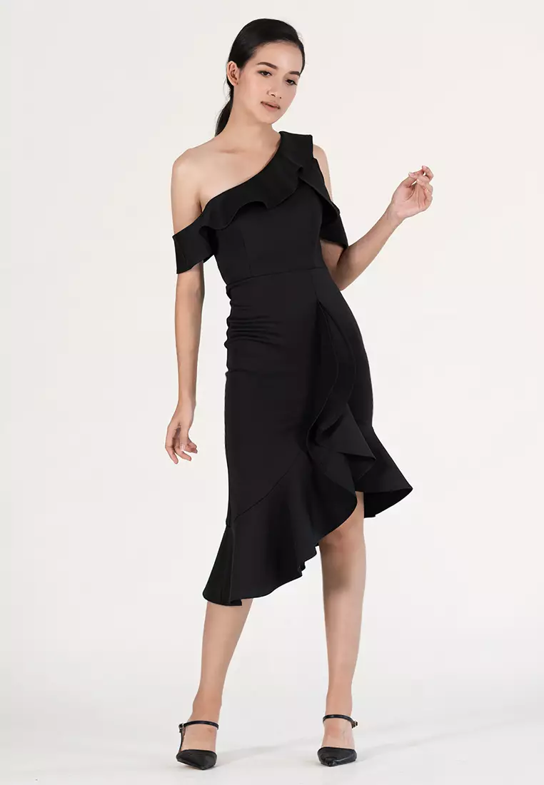 Mermaid style midi dress outlet