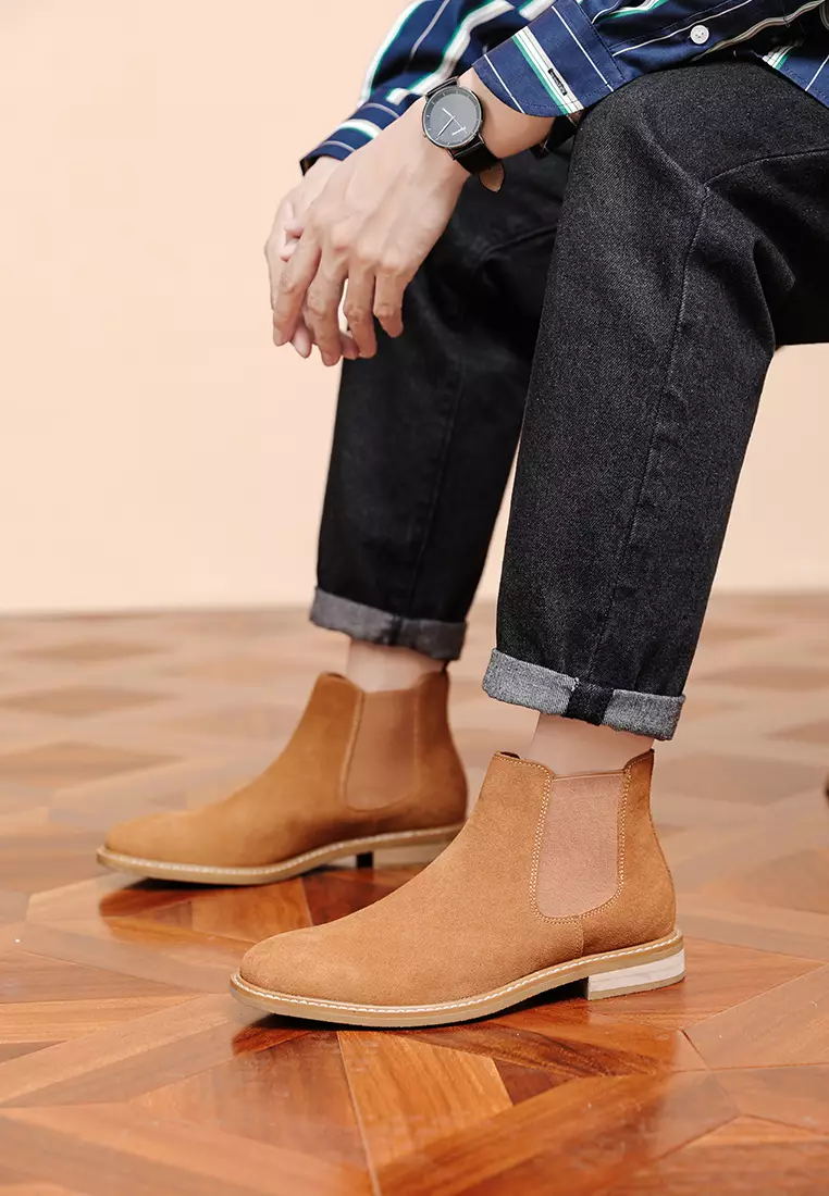 Cow Suede Chelsea Boot MK6001-2