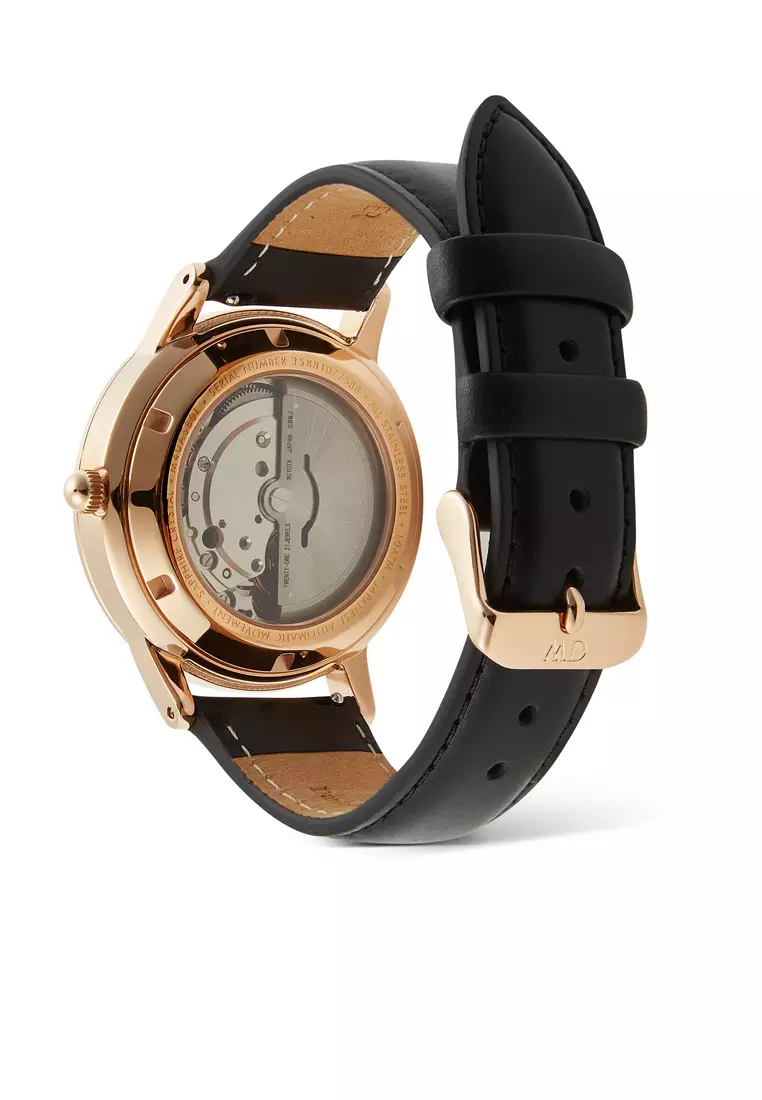 Iconic Automatic 40mm Sheffield Rose Gold Emerald  - Enamel Dial - Men Watch Automatic movement watch DW Official Authentic Original