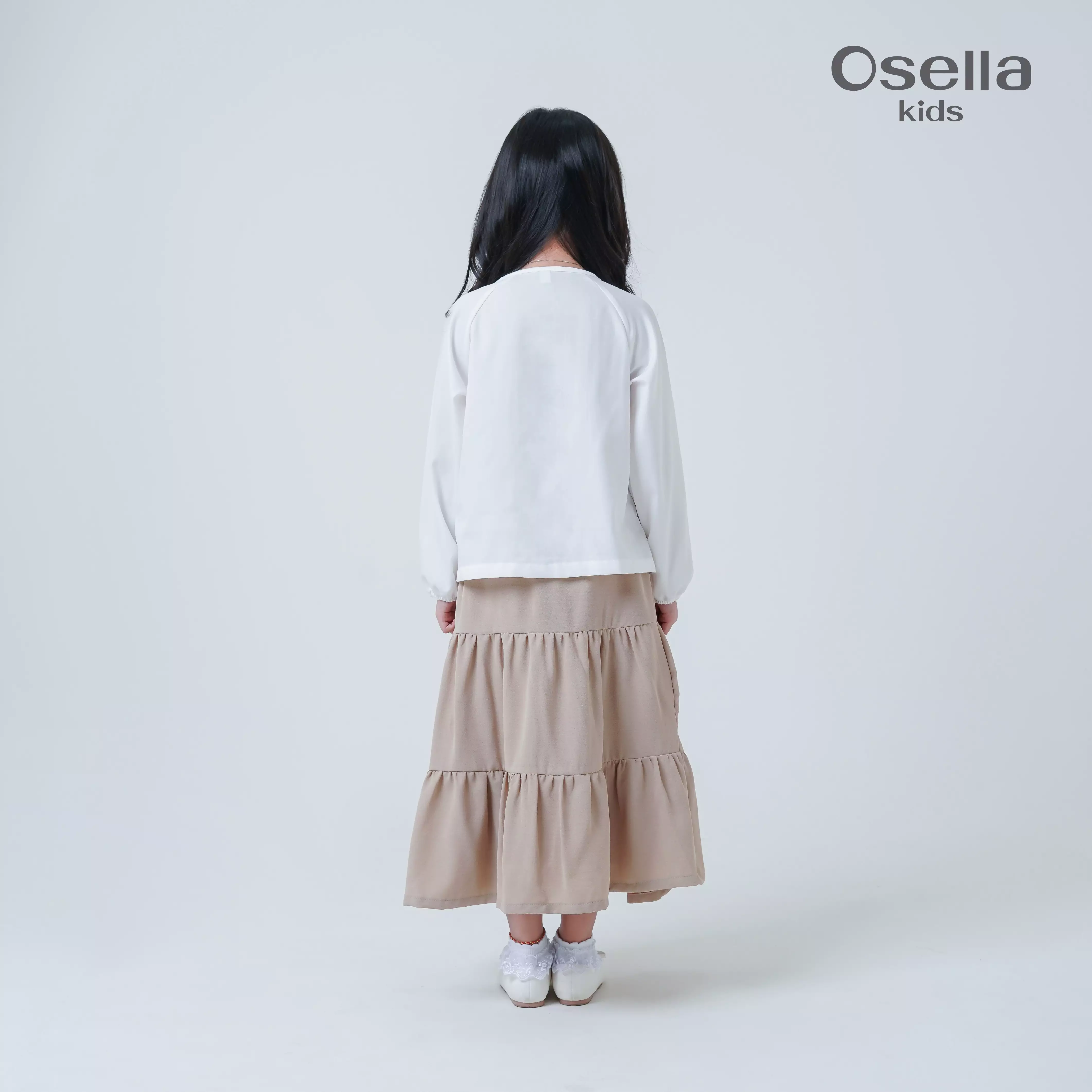 Osella Kids Pearl Pleated Blouse 2337660201 | Atasan Blouse Anak Perempuan