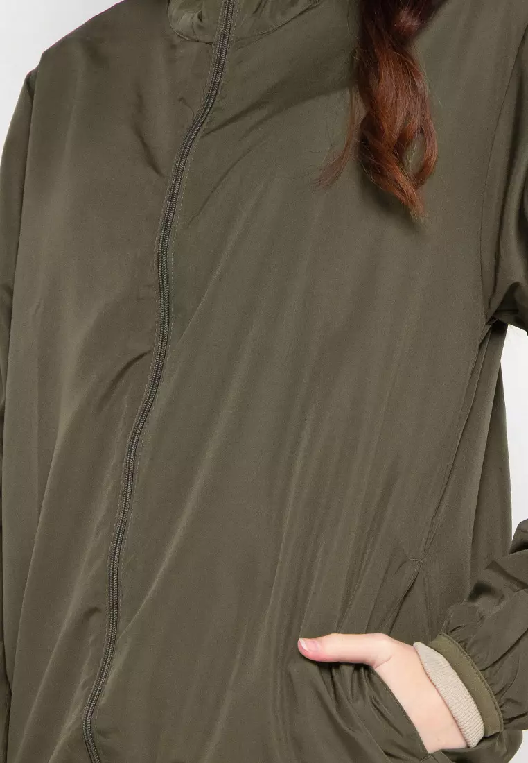 Jacket Lengan Panjang Parasut