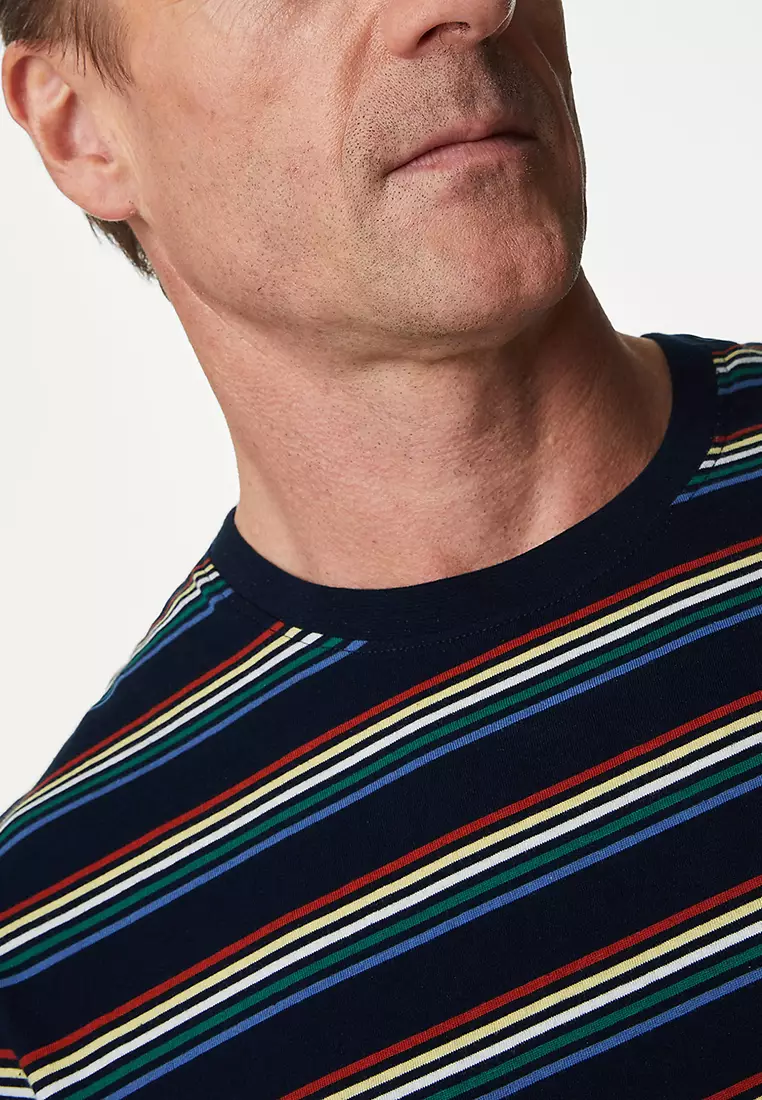 Pure Cotton Striped Pyjama Set