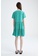 DeFacto green Floral Detail Short Sleeve Viscose Mini Dress CD784AA248D9BEGS_4
