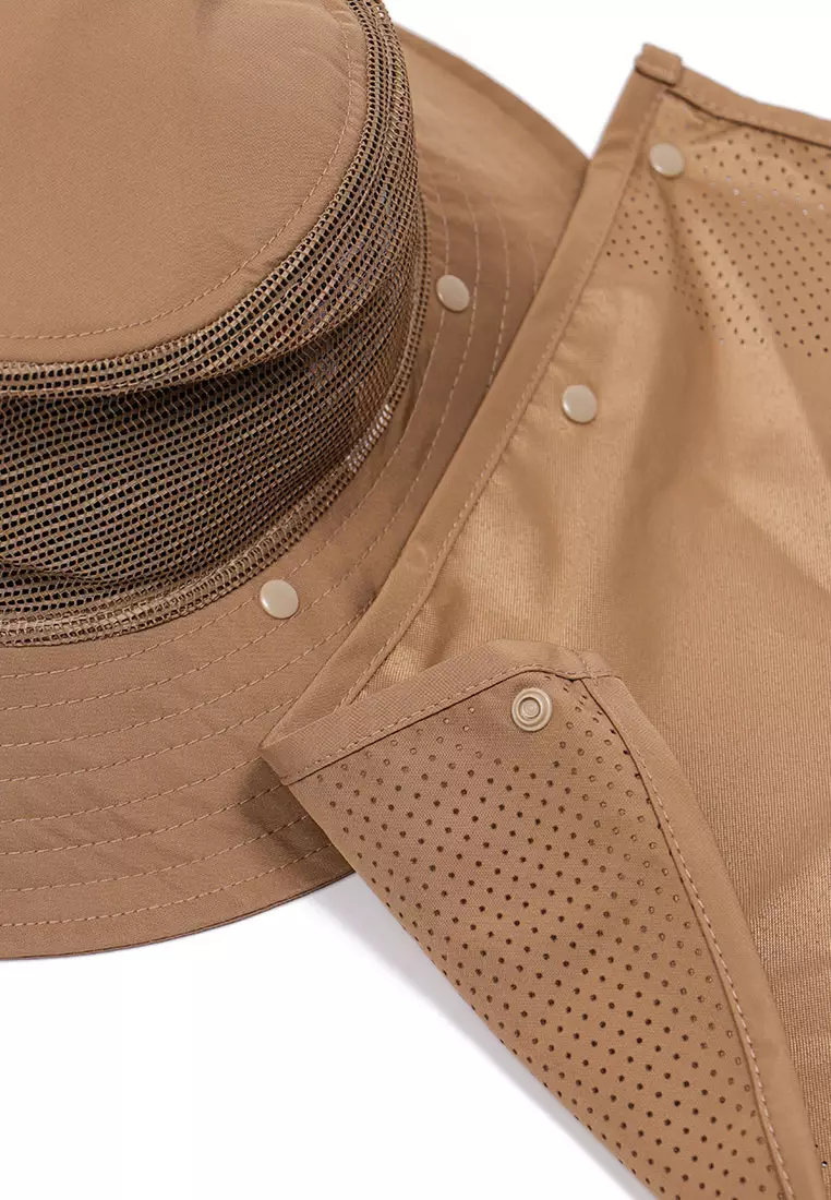 NE Outdoor Surf Khaki Sunshade Adventure Bucket Hat