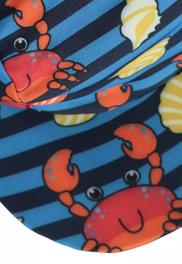 UV50 sun hat with crabs