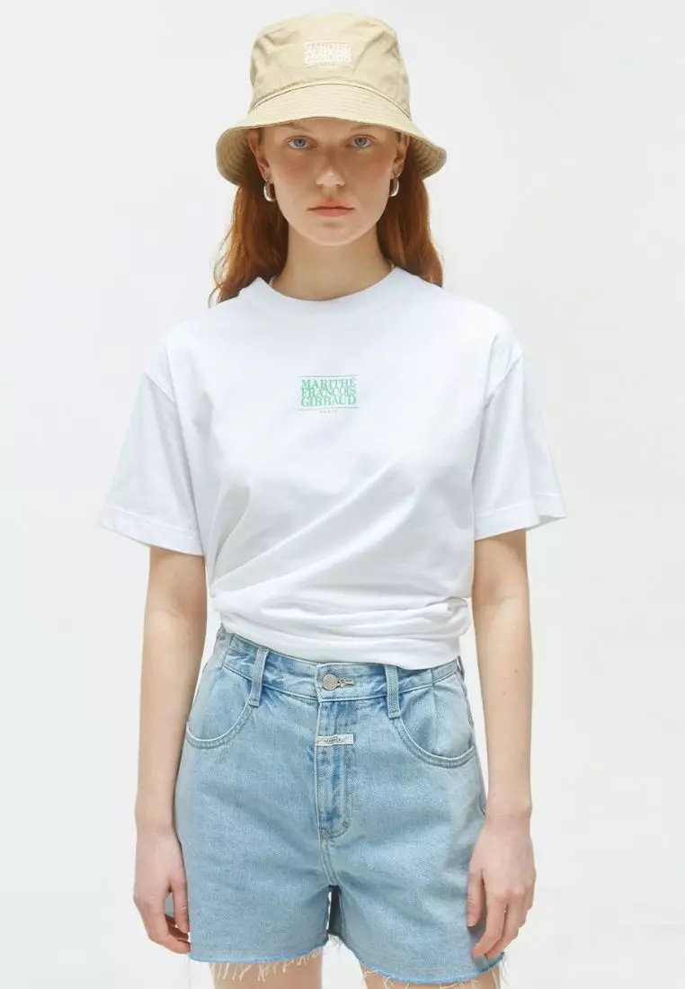 Jual Marithe + Francois Girbaud Small Classic Logo Tee White