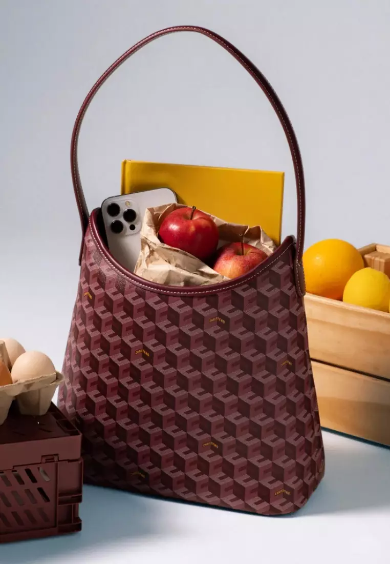 Alesso Medium Hobo Bag Burgundy