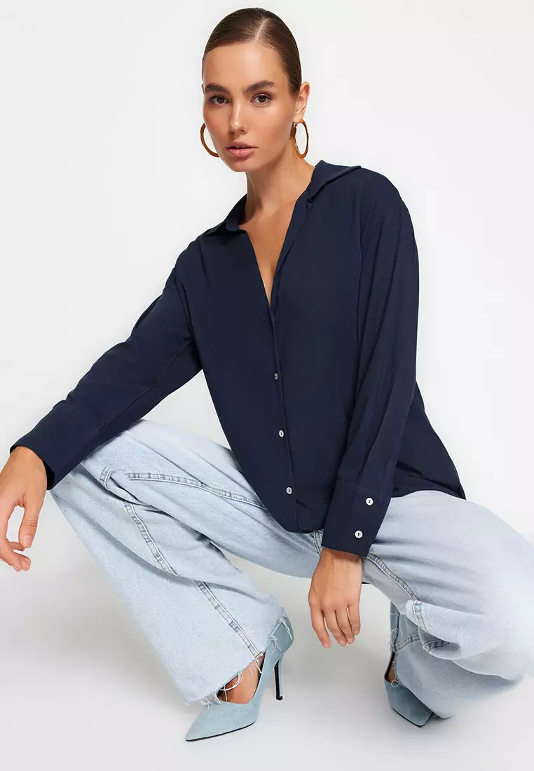 Buy Trendyol Basic Shirt 2024 Online | ZALORA Singapore