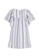 Gen Woo white and blue and multi Flutter Sleeves A-Line Dress by Gen Woo 26430KA8495B1CGS_6