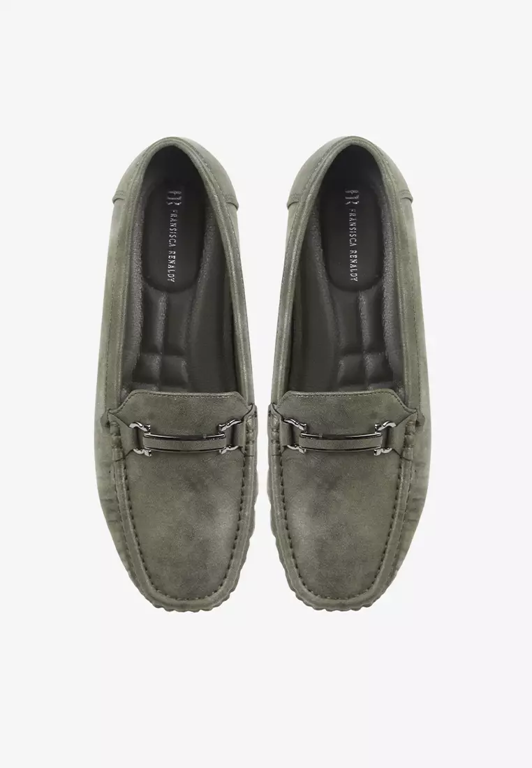 Sepatu Bustong Mules Slip on Wanita L.Hiroko 01 Green