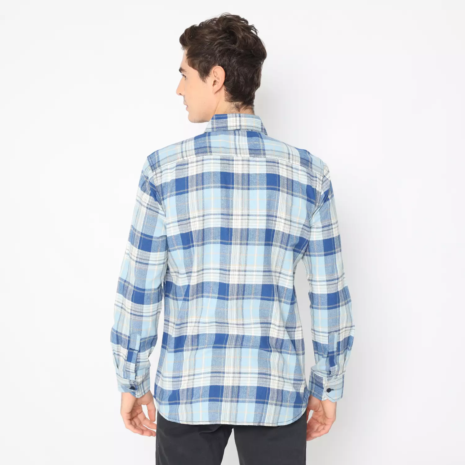 Platini Kemeja Flanel Pria Lengan Panjang 76164