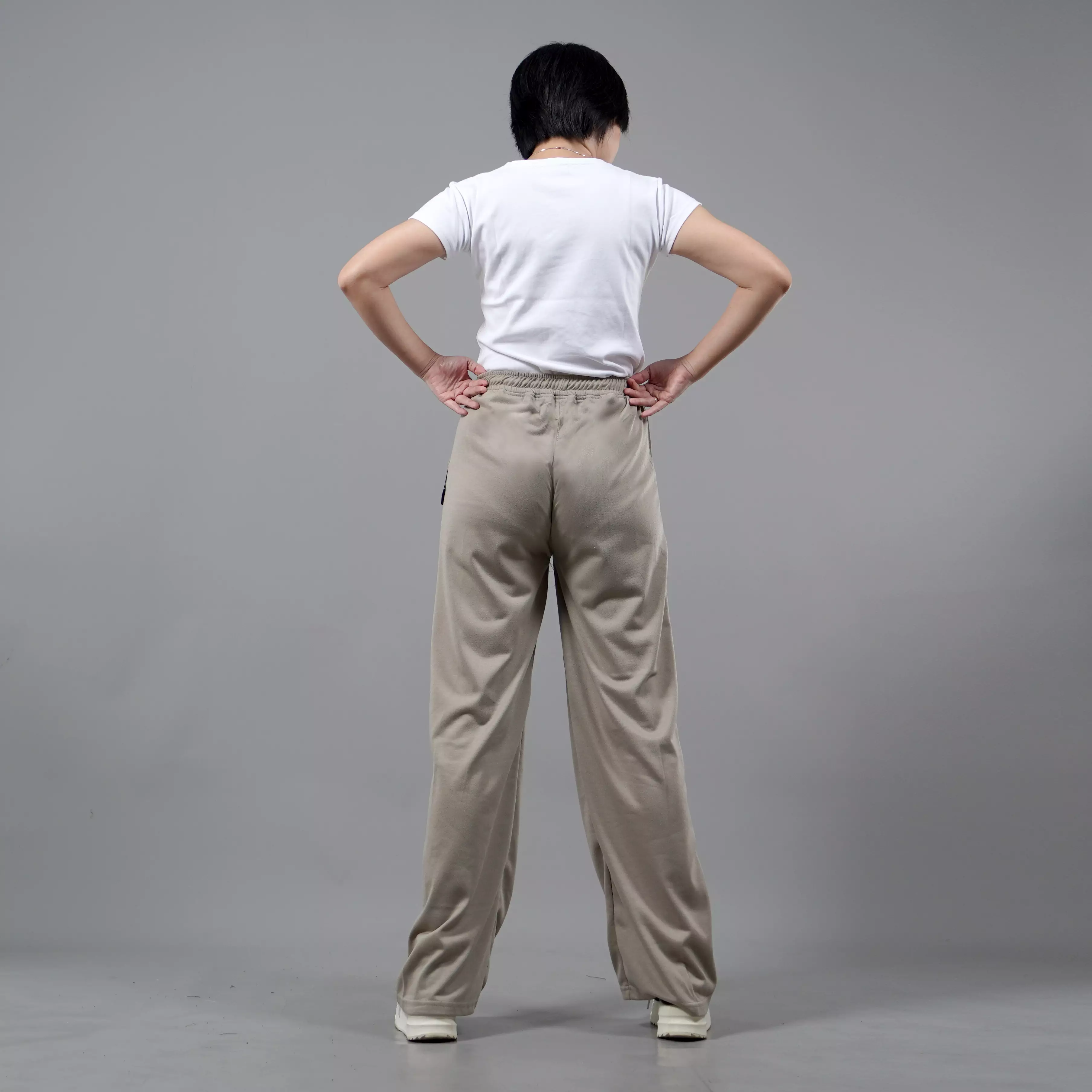  RIA Celana Panjang Loose Pants Wanita Celana Wanita - KREM