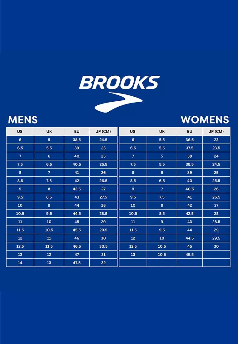 Brooks Shoe Men's Shoe Size Chart With Width Brooks Glycerin Brooks Running  Shoe Width Chart Brooks Men's