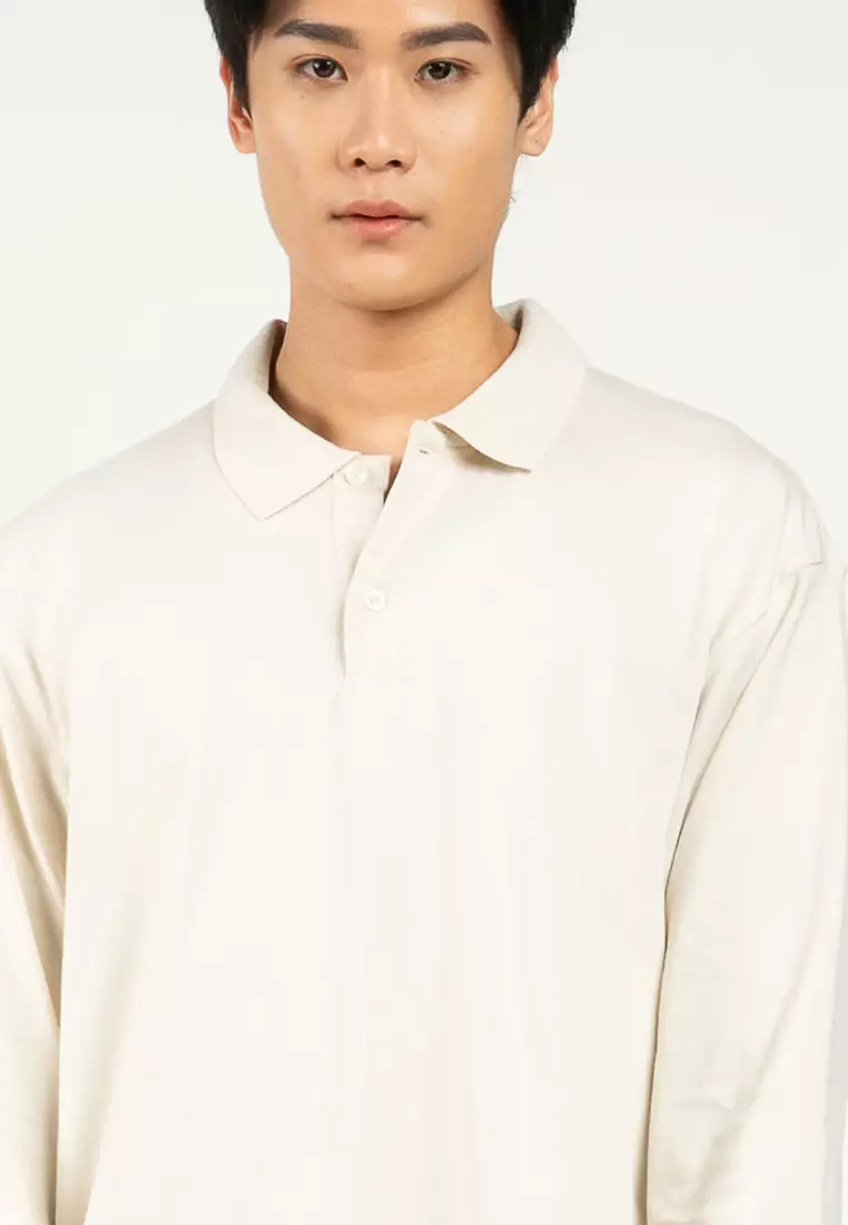 Long Sleeve Heavyweight Relaxed Polo