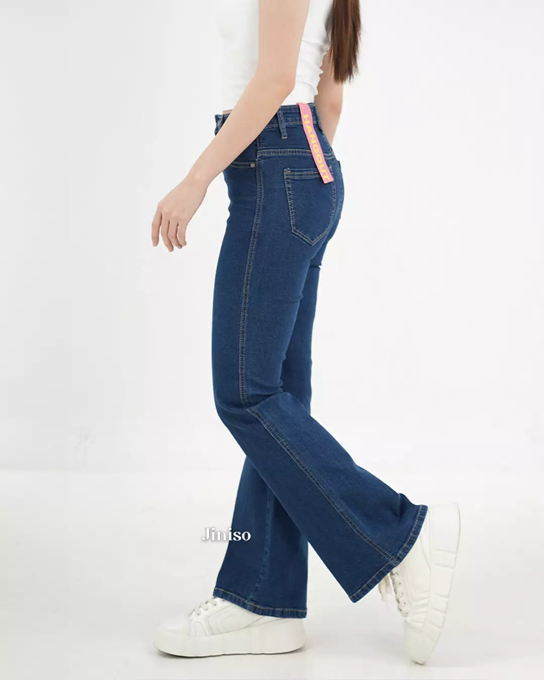 Highwaist Stretch Cutbray Pocket Jeans 715 HANGOUT