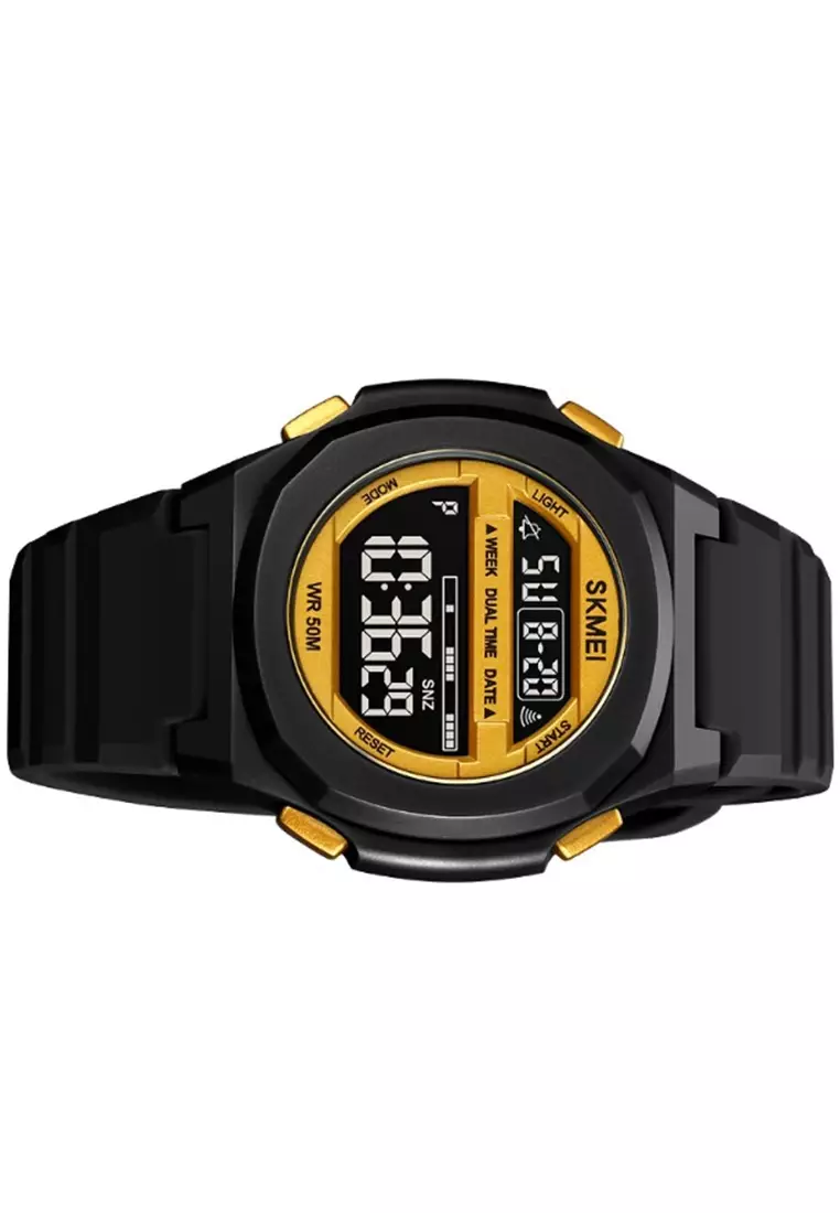 Jam Tangan Digital Pria Waterproof Many Function Strap Tali Material PU Silicone GN95 ORIGINAL