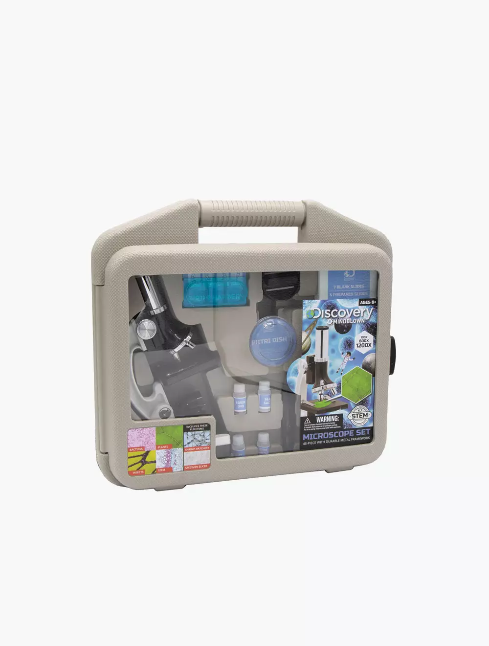 Discovery Mindblown Kids Microscope Kit 48 Pcs - DCN1423005521 - Multicolor