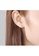 SUNRAIS gold High quality Silver S925 golden heart earrings D86D7ACE3AB994GS_2