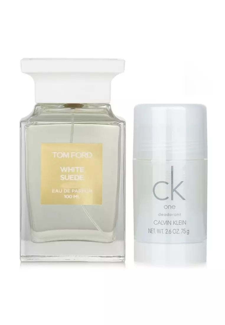 Tom Ford Private Blend White Suede Eau De Parfum Spray X Calvin Klein CK One Deodorant Stick