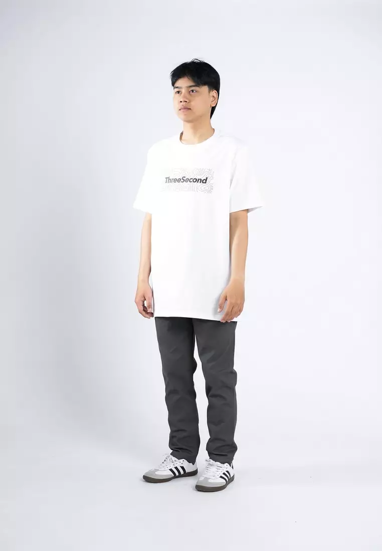3Second Men's T-Shirt Short Sleeve Regular Fit Cotton Chaotic OL-C220525