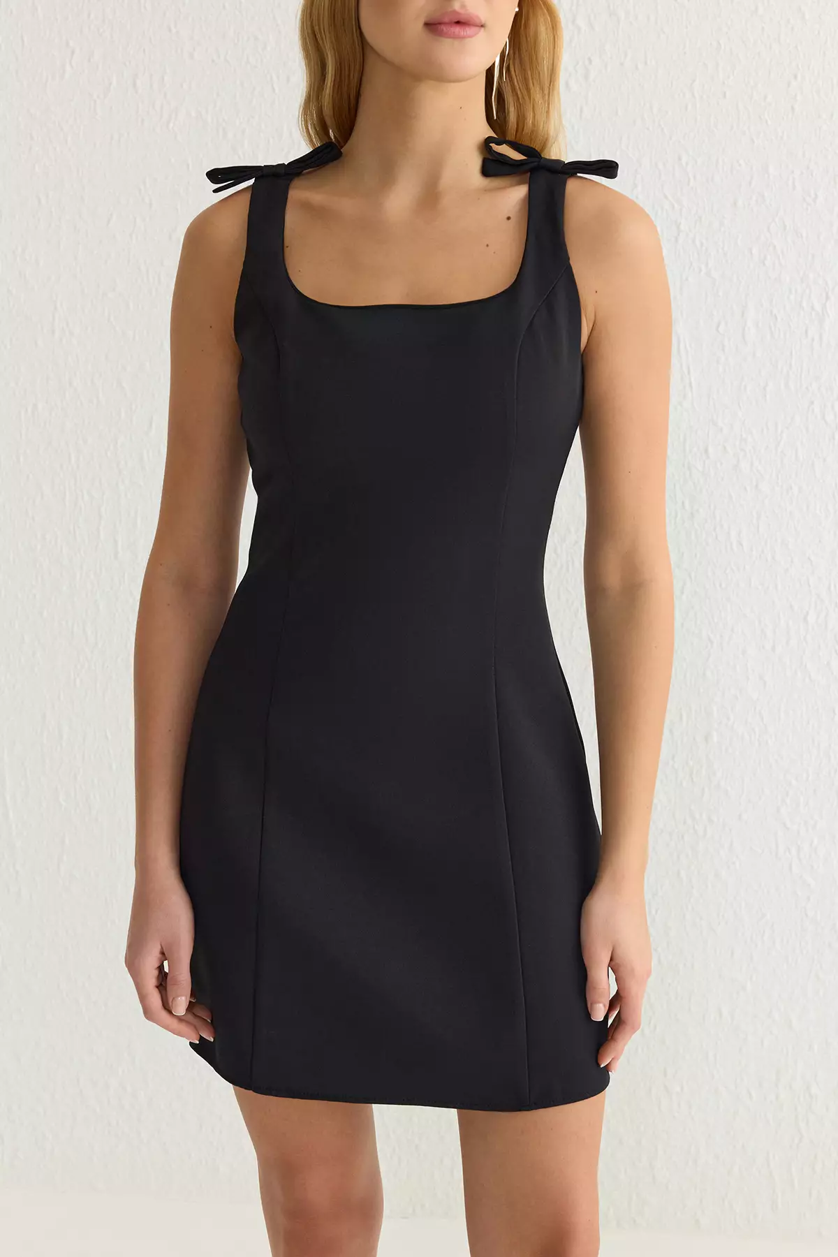 Shoulder Tie Detail Dress