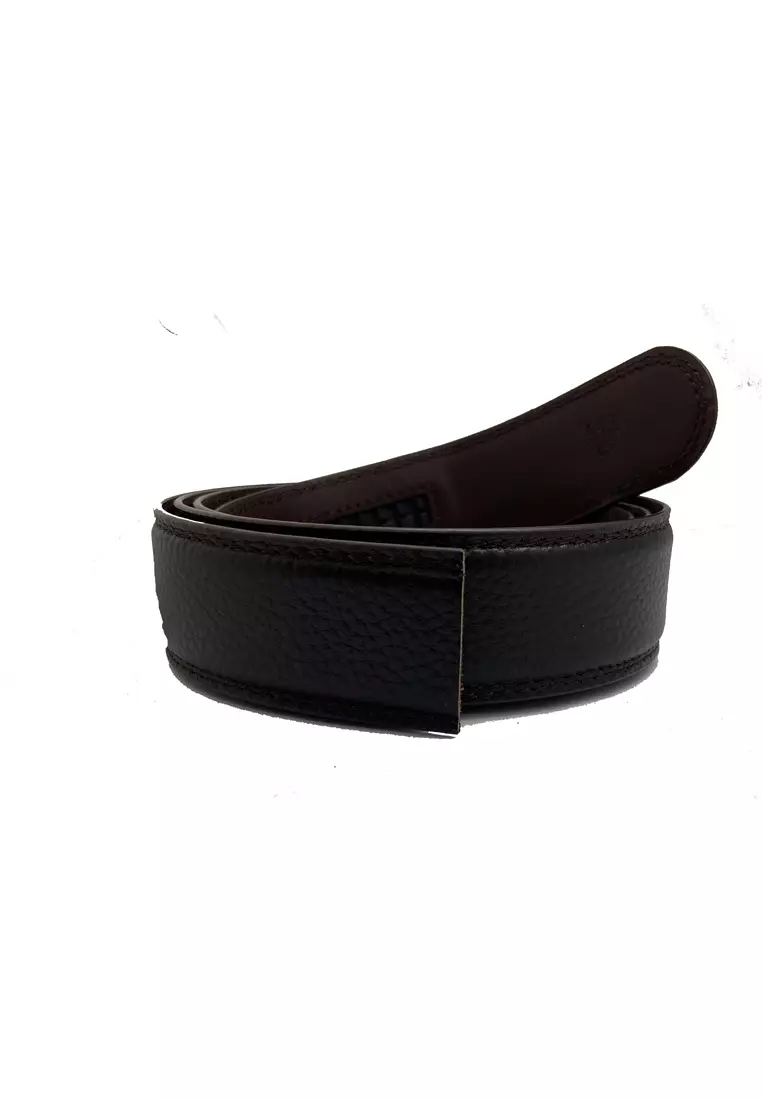 Oxhide Men Leather Belt Without Buckle- Leather Belt Strap for Automatic /  Ratchet Type Buckle Brown 2024, Buy Oxhide Online