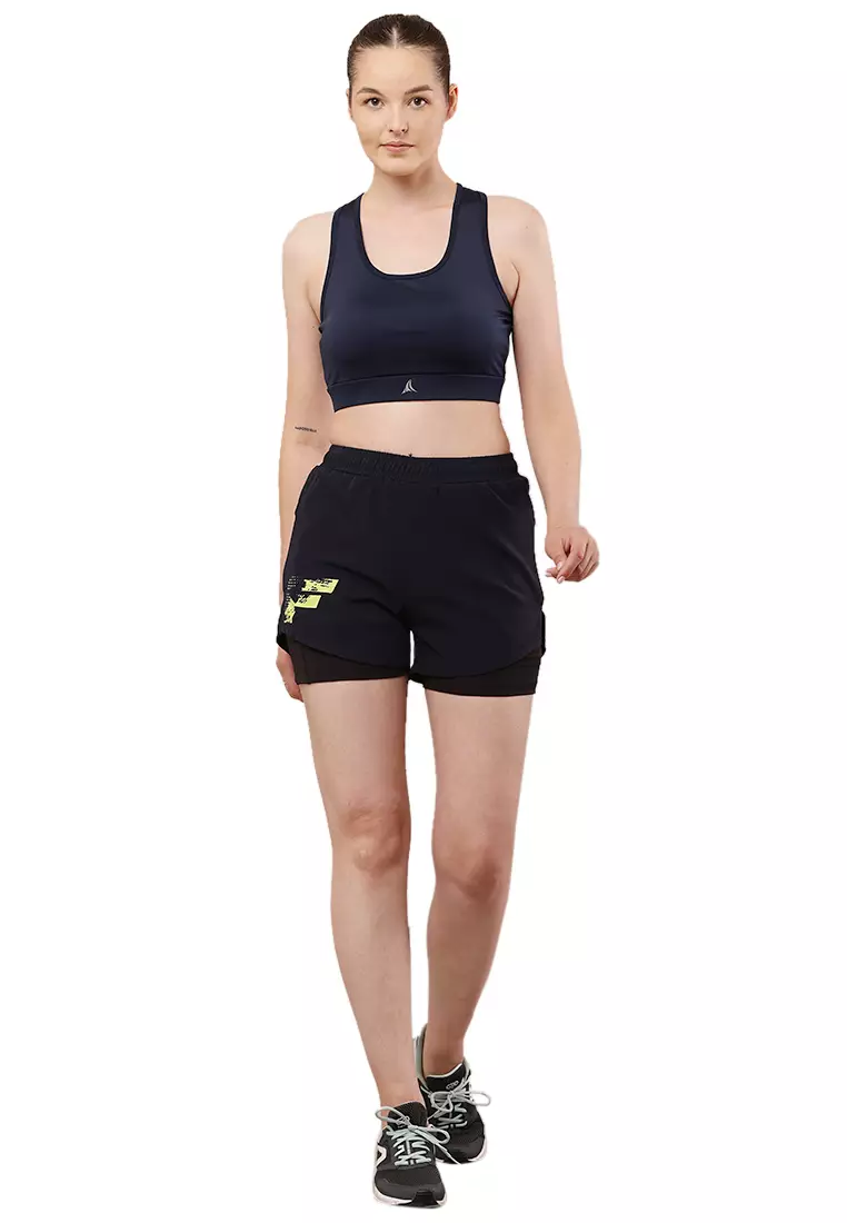 Celana Pendek Lapis Ganda Latihan/Gym Wanita