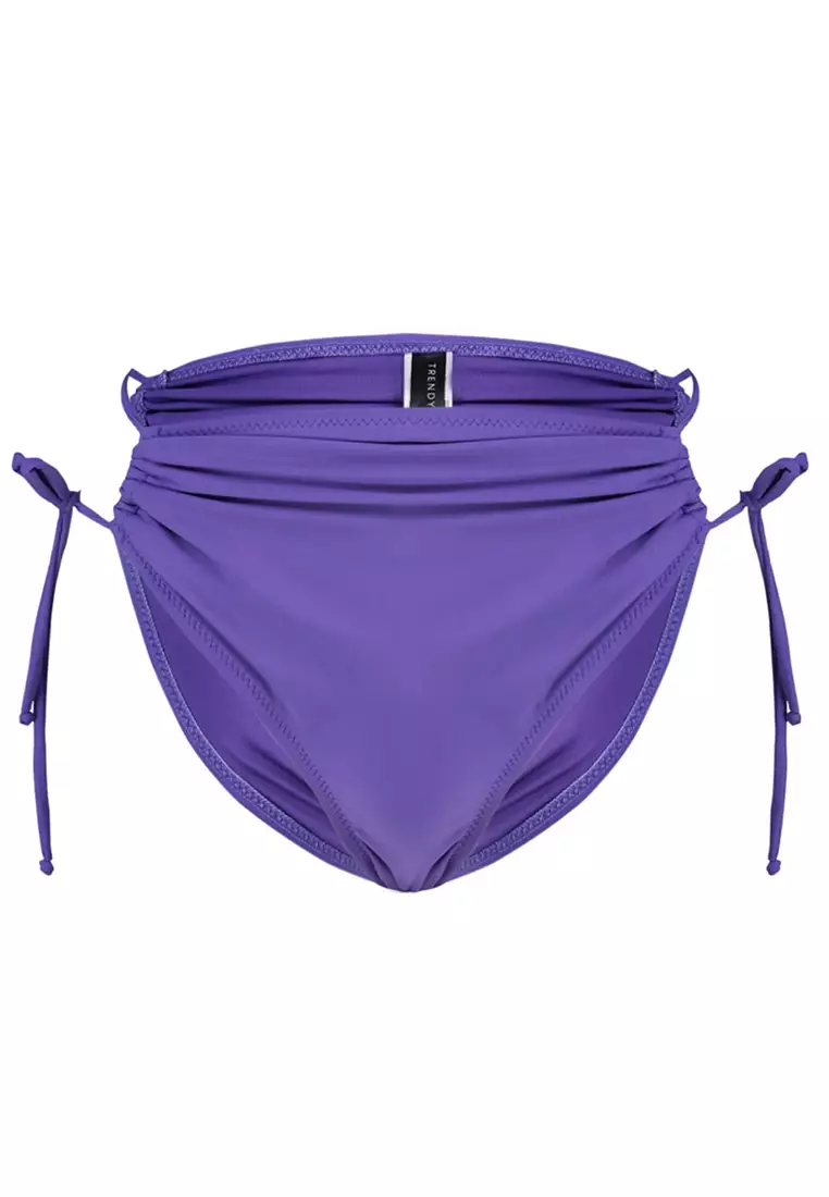 High Waist Bikini Bottom with Regular Leg
