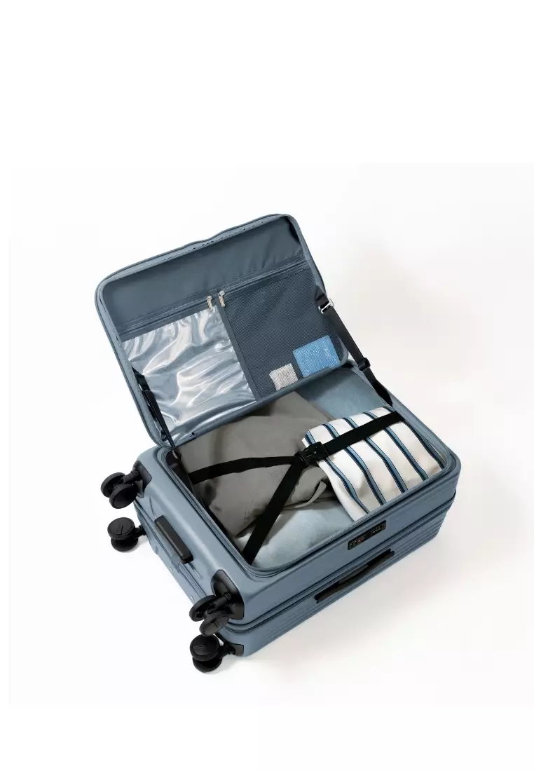 Alpha 3pcs Set 20, 24, 28"  Hard Case Luggage in Slate