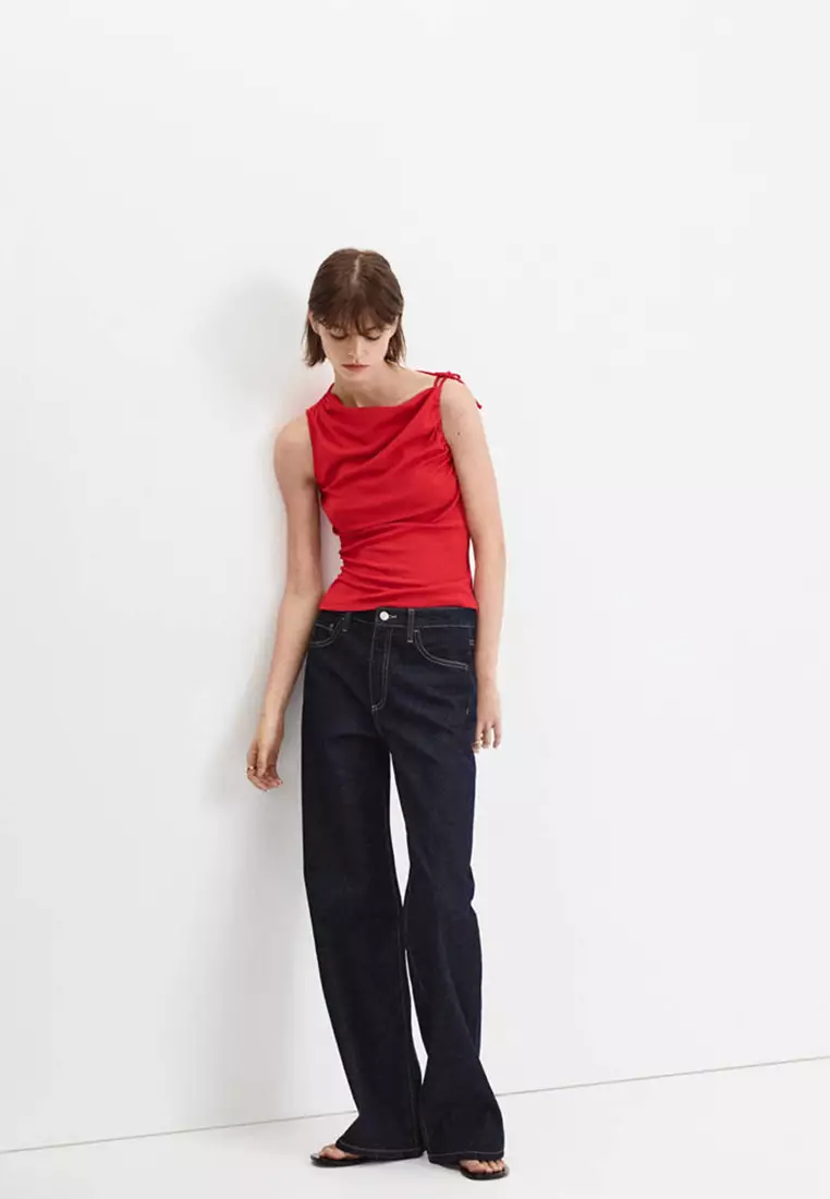 Asymmetric Ruched Top