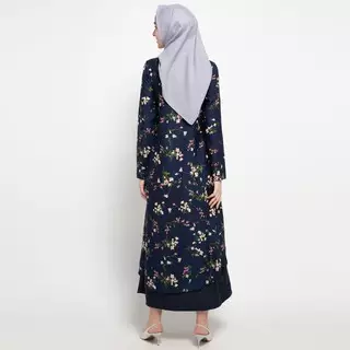 Becca Maxi Dress In Navy Print