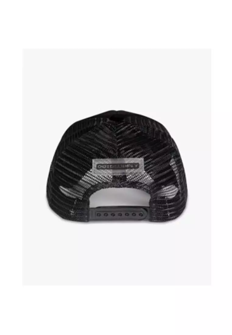 OOTDSUPPLY Polo Caps Trucker Corduroy Bordir Growth White Black I Topi Hat Pria & Wanita | CAP35