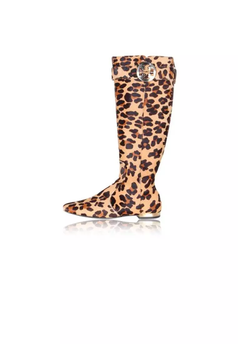 Tory burch leopard hotsell booties