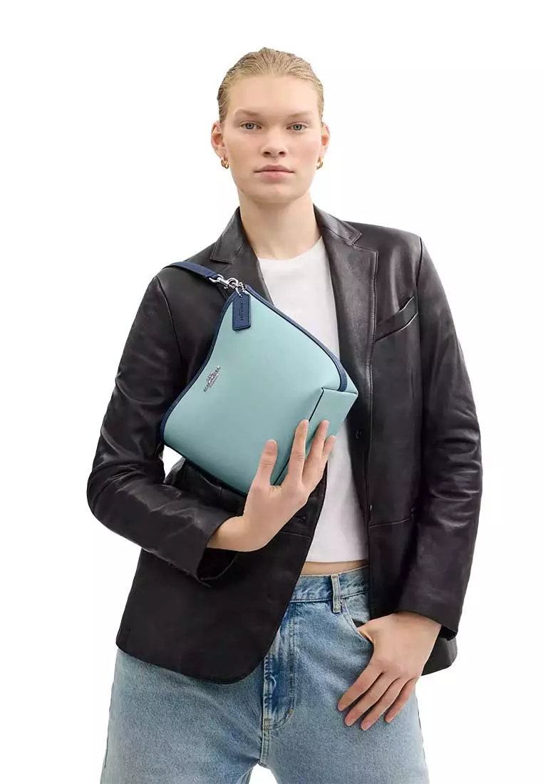 City Bucket Bag In Colorblock Light Blue/Deep Blue CBA54