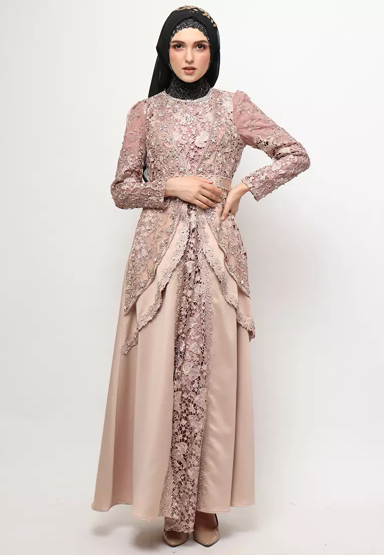 Bibiq Gamis Brokat Satin