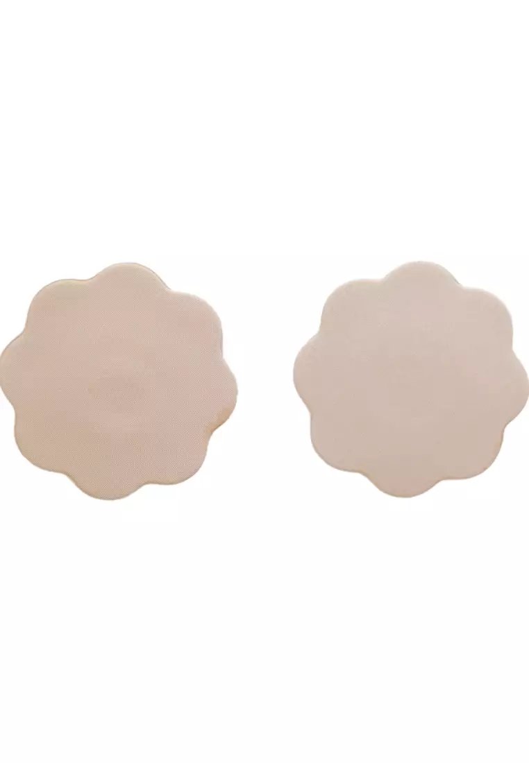 3 Packs Nipple Pads Flower in Nude Nubra Invisible Reusable Adhesive S –  Kiss & Tell Malaysia