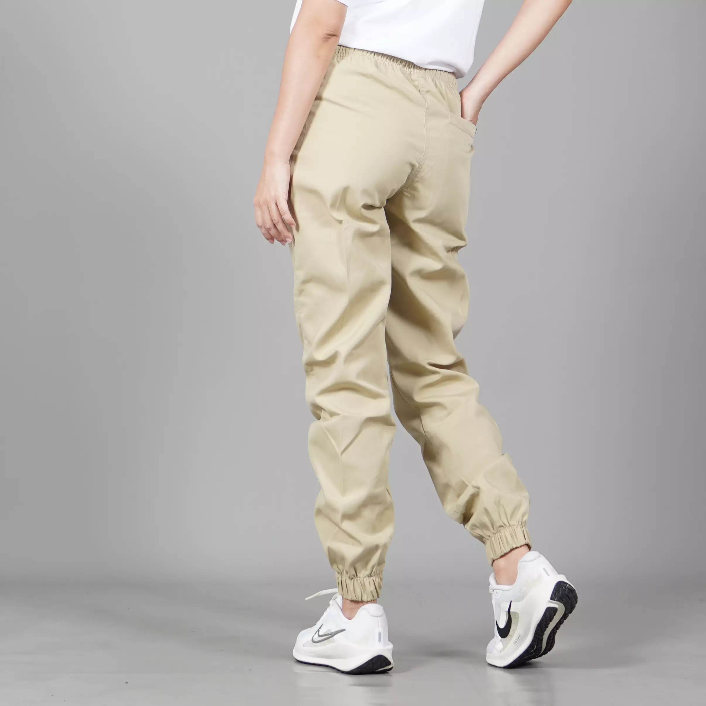  DIAN Celana Joger Pants Celana Jogger Pants Wanita Joggerpants - KREM