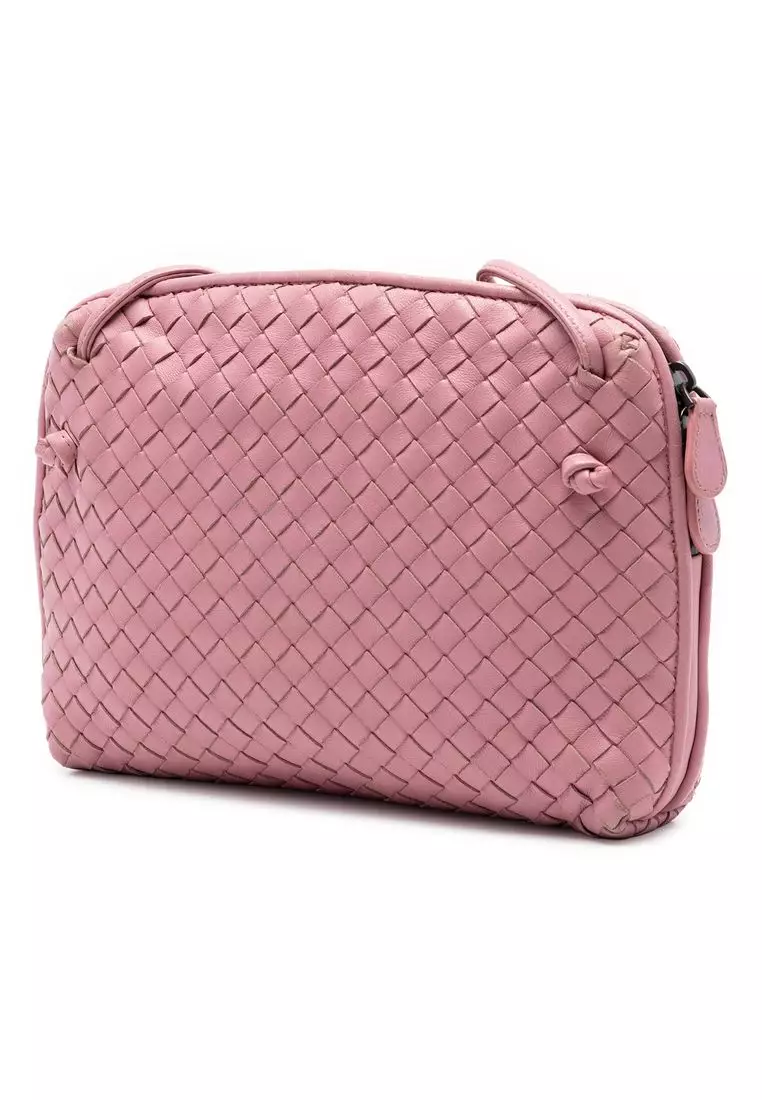 Pre-Loved Bottega Veneta Nappa Intrecciato Nodini Crossbody