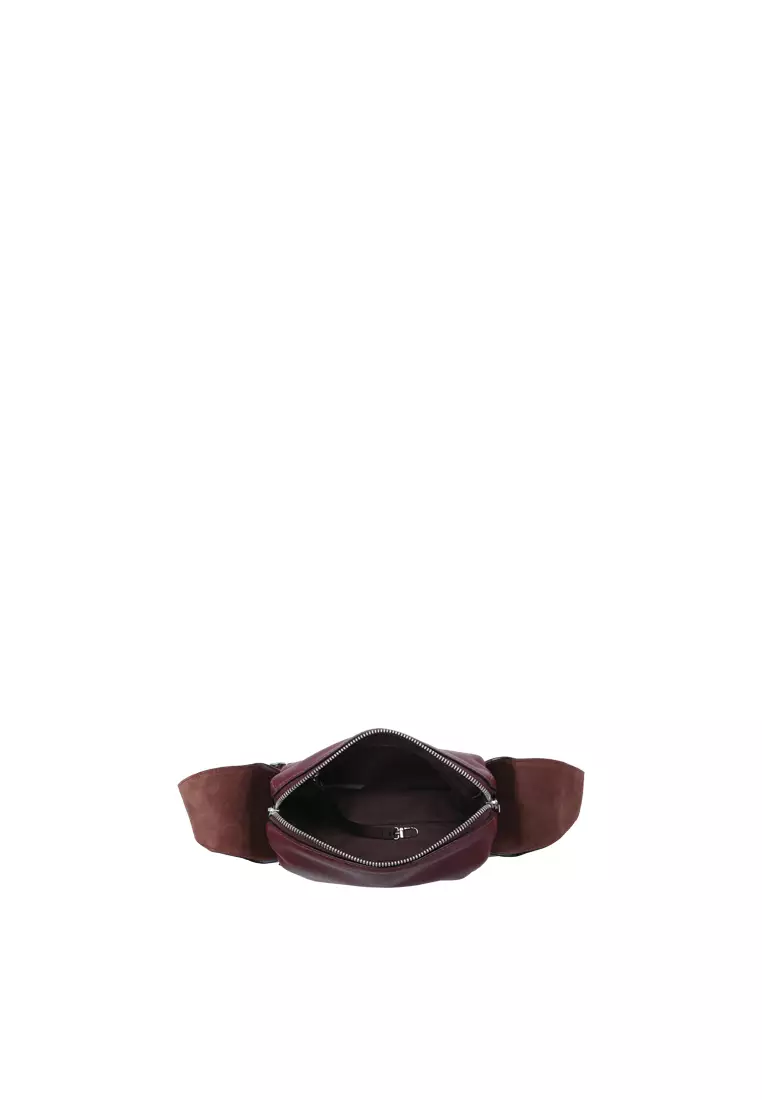 Petrichor Pockets Shoulder Bag Small - Berry
