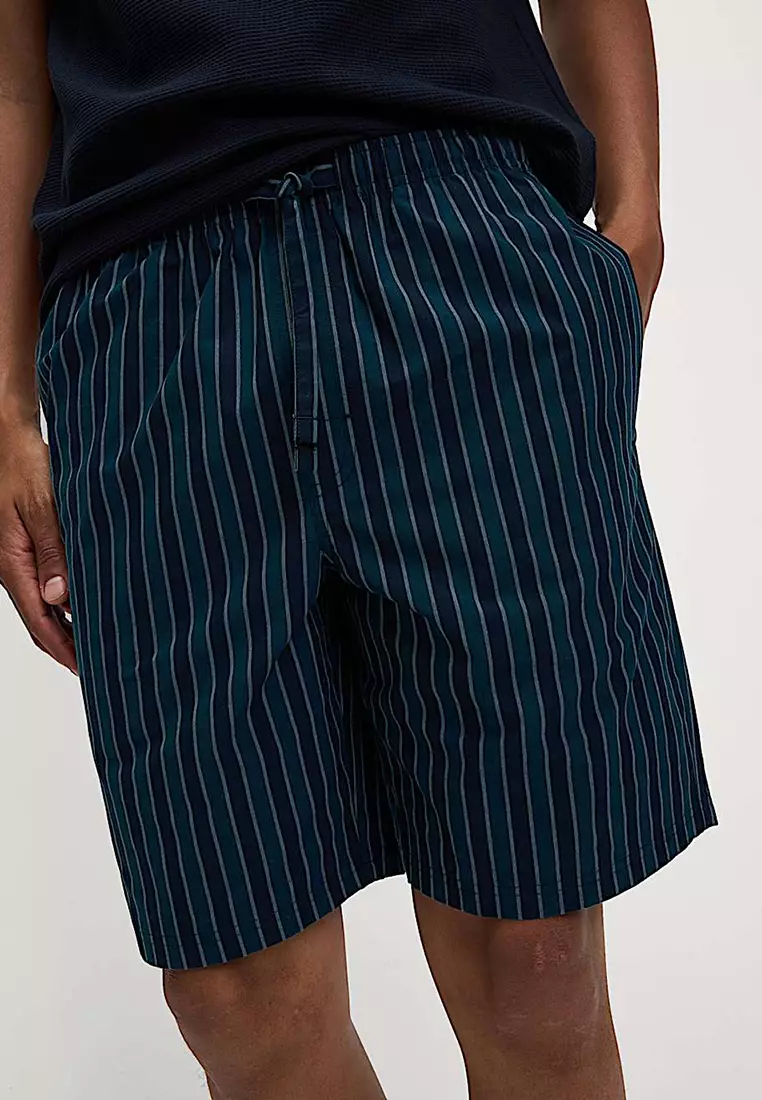 Pure Cotton Waffle Striped Pyjama Set