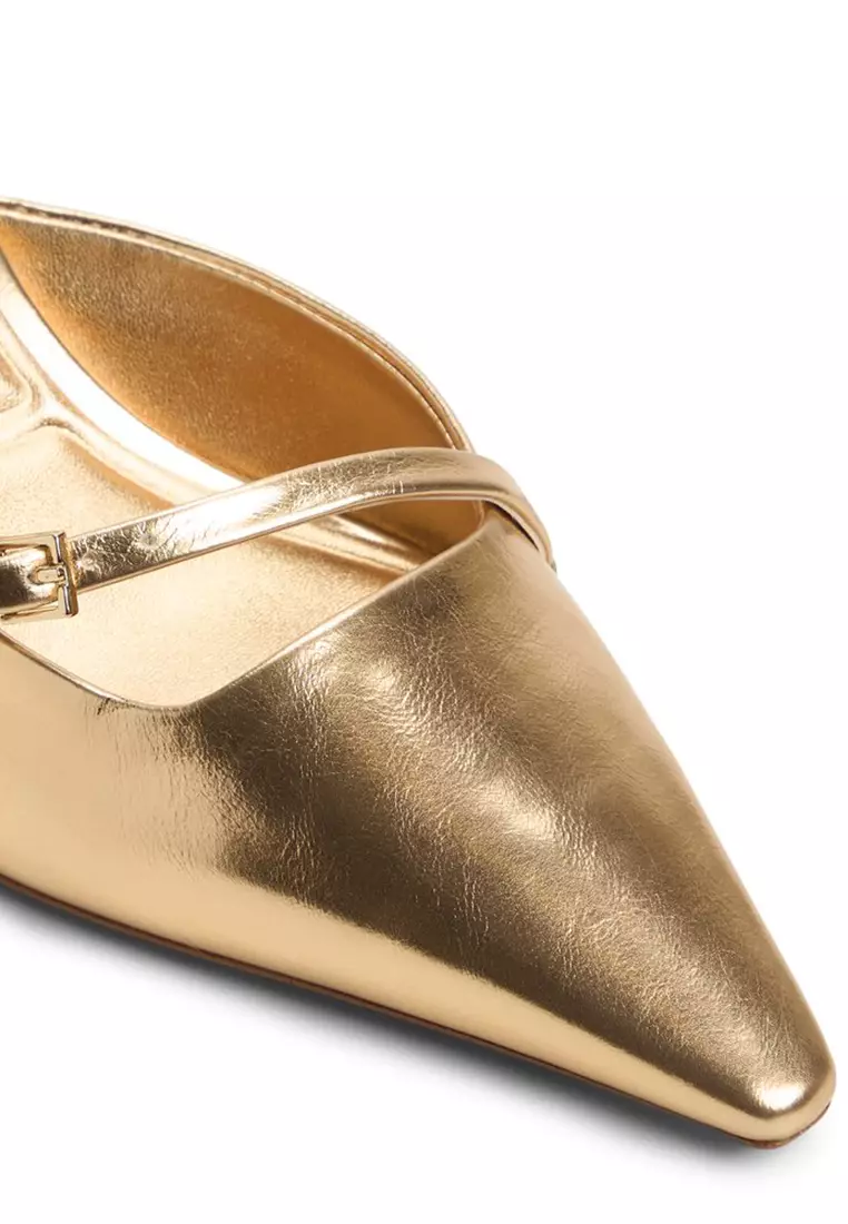 Goldenhaze Kitten Pump Heels