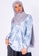 Zaryluq blue Bloom Placket Top in Forget-Me-Not 96F35AAEE85077GS_1