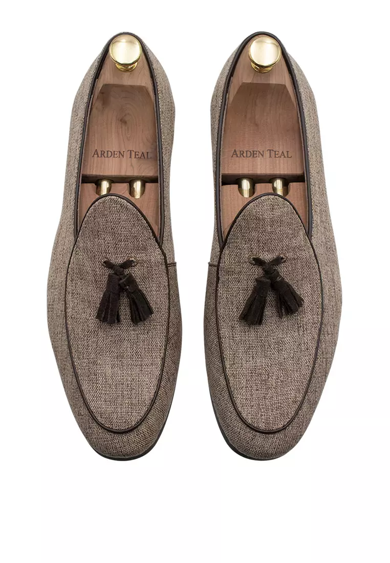 Rafael Brown Tassel Belgian Loafer