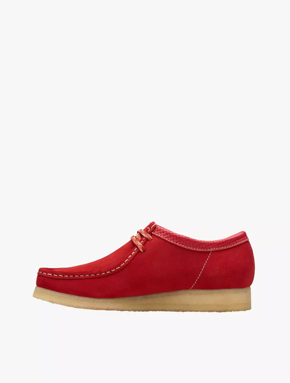 Clarks Wallabee Red Suede