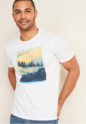 Shop Old Navy Graphic Soft Washed Crew Neck Tee For Men Online On Zalora Philippines